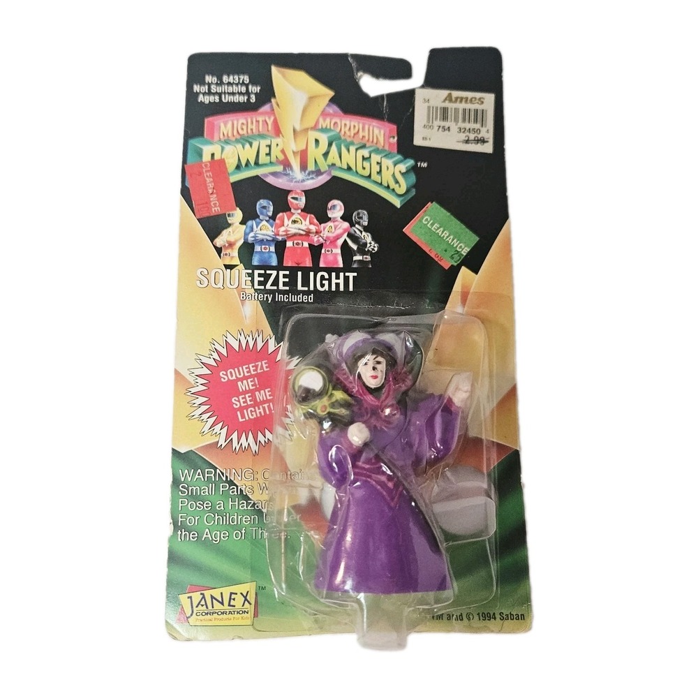 Mighty Morphin Power Rangers Squeeze Light Janex Rita Repulsa